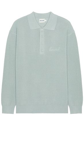 Ennio Long Sleeve Polo in Sage. - size L (also in M, S) - Bound - Modalova