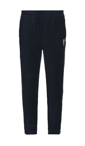 Reverse Fleece Grid Straight Joggers in Blue. - size L (also in XL/1X) - Bound - Modalova