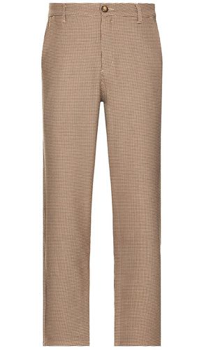 Dogtooth Woven Cropped Trouser in Brown. - size M (also in S, XL/1X) - Bound - Modalova