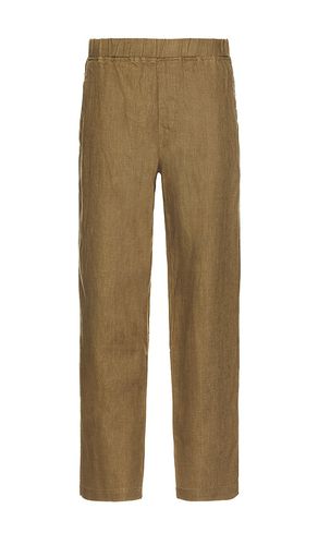 Relaxed Heavy Linen Trousers in Olive. - size M (also in S, XL/1X) - Bound - Modalova