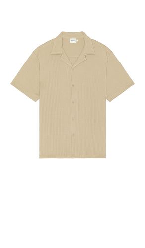 Cuban Textured Short Sleeve Shirt in Brown. - size L (also in M, S, XL/1X) - Bound - Modalova