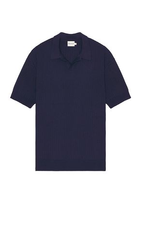 Ribbed Knit Polo in Blue. - size L (also in M, S, XL/1X) - Bound - Modalova