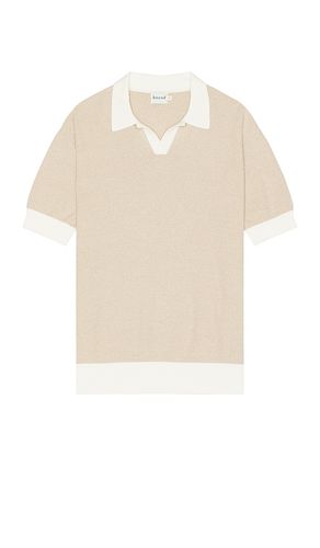 Texture Knit Polo in Nude. - size L (also in S, XL/1X) - Bound - Modalova