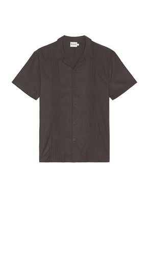 Striker Pleated Bowling Shirt in Charcoal. - size L (also in M, S, XL/1X) - Bound - Modalova