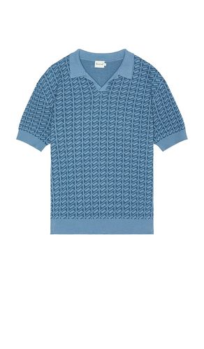Harris Knit Polo in Blue. - size L (also in M, S, XL/1X) - Bound - Modalova