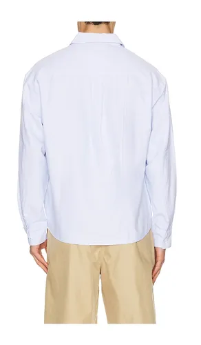 Half Button Script Oxford Shirt in . - size L (also in S, XL/1X) - Bound - Modalova