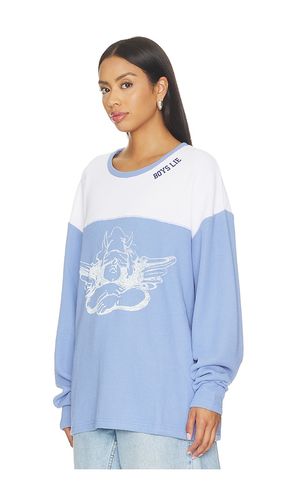 Varsity Thermal Long Sleeve Top in - Boys Lie - Modalova