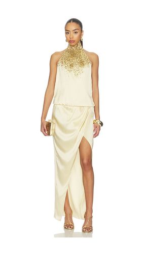 KLEID HALTERNECK SAND PEARL EMBROIDERED in . Größe 36. Also in 38 - BALMAIN - Modalova