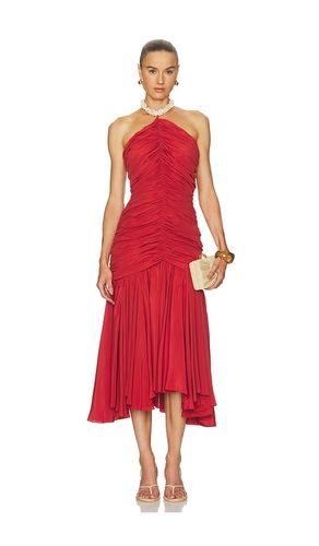 KLEID SHELL DETAIL DRAPED CREPE LONG in . Größe 34. Also in 40 - BALMAIN - Modalova