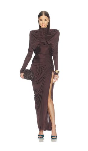 Open Back Slit Viscose Jersey Long Dress in . Size 34. Also in 38 - BALMAIN - Modalova