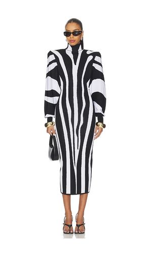 Zebra Batwing Dress in ,. Size 38/4. Also in 34/0 - BALMAIN - Modalova