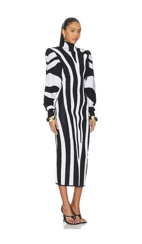 Zebra Batwing Dress in ,. Size 38/4. Also in 34/0 - BALMAIN - Modalova