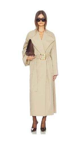 TRENCHCOAT BELTED GABARDINE LONG in . Größe 34. Also in 36 - BALMAIN - Modalova