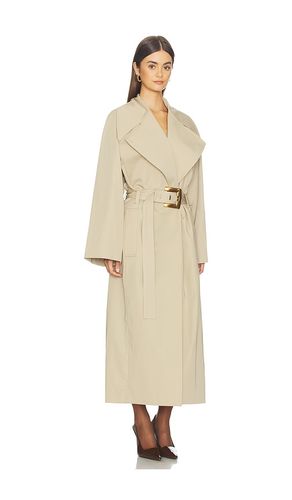 TRENCHCOAT BELTED GABARDINE LONG in . Größe 34. Also in 36 - BALMAIN - Modalova