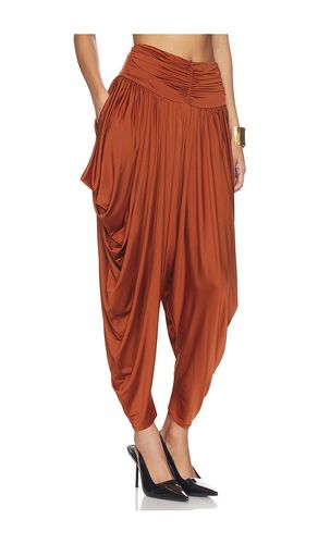 HOSE PLEATED FLUID JERSEY SHINY in . Größe S. Also in L - BALMAIN - Modalova