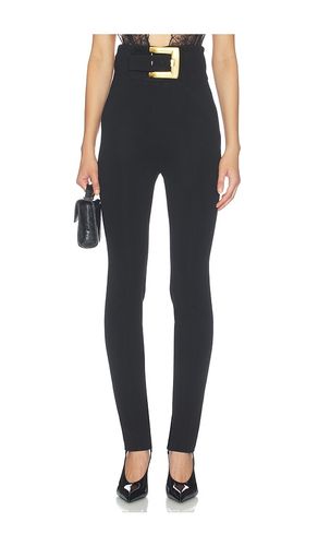 High Waist Belted Compact Jersey Pants in . Taglia 36. Also in 38 - BALMAIN - Modalova