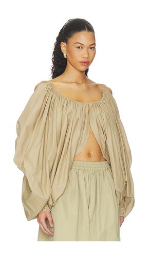 BLUSE DRAPED COTTON in . Größe S. Also in L - BALMAIN - Modalova