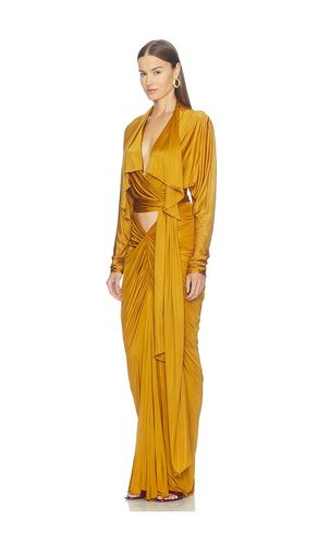 Open Neck Draped Viscose Jersey Top in . Taglia 34. Also in 36, 38 - BALMAIN - Modalova