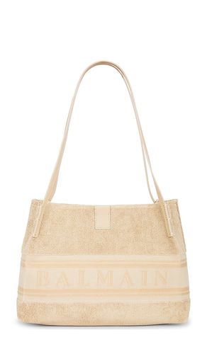 Small release shopper bag in color beige size all - BALMAIN - Modalova