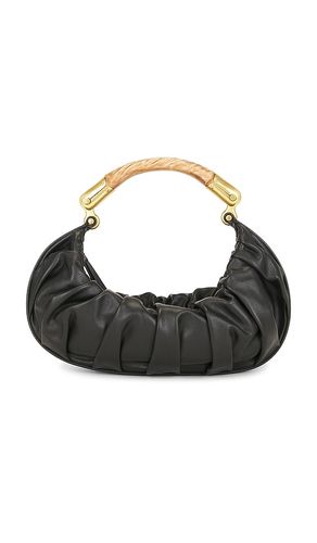 HOBO BAG MEDIUM EBENE CALFSKIN in - BALMAIN - Modalova
