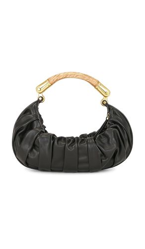 Medium Ebene Calfskin Hobo in - BALMAIN - Modalova