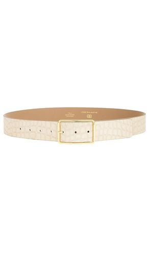 Milla Croco Luster Belt in Ivory. - size L (also in S) - B-Low the Belt - Modalova