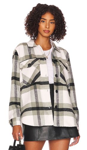 Double stripe shacket en color verde talla L en - Green. Talla L (también en M, S, XS) - BLANKNYC - Modalova