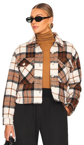 Plaid cropped shacket en color marrón talla L en - Brown. Talla L (también en M) - BLANKNYC - Modalova