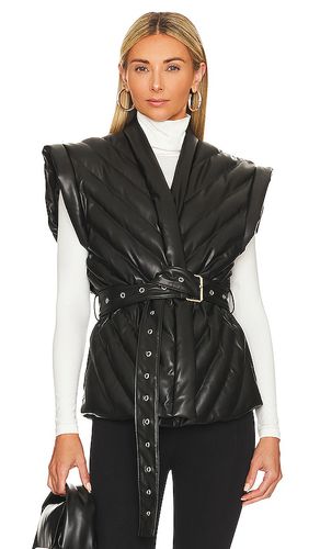 Chaleco vegan leather en color negro talla L en - Black. Talla L (también en M, S, XS) - BLANKNYC - Modalova