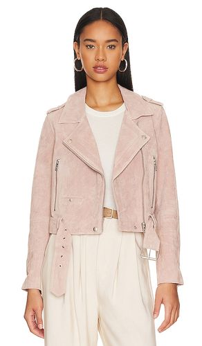 Chaqueta moto suede moto jacket en color rose talla S en - Rose. Talla S (también en XS) - BLANKNYC - Modalova