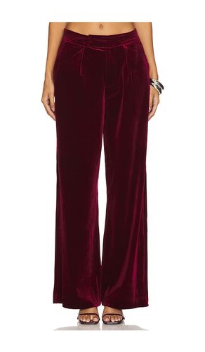 High Waisted Pleated Trouser in Wine. - size 24 (also in 25, 26, 27, 28, 29, 31) - BLANKNYC - Modalova