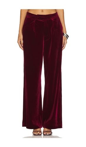 High Waisted Pleated Trouser in Wine. - size 25 (also in 26, 27, 28, 29, 31) - BLANKNYC - Modalova