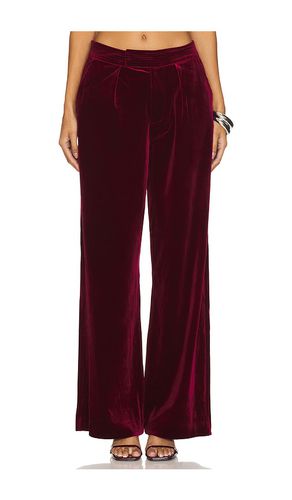 High Waisted Pleated Trouser in Wine. - size 25 (also in 26, 27, 31) - BLANKNYC - Modalova