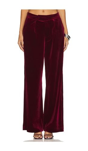 High Waisted Pleated Trouser in Wine. - size 26 (also in 31) - BLANKNYC - Modalova