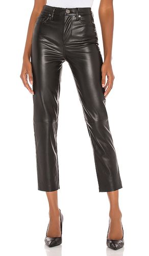 Faux Leather Straight Leg Pant in Black. - size 27 (also in 28, 29, 31) - BLANKNYC - Modalova