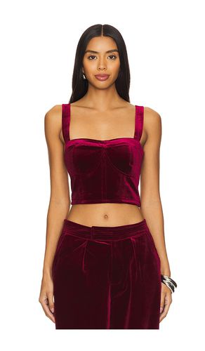 Velvet Crop Top in Wine. - size L (also in M) - BLANKNYC - Modalova