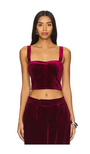 Velvet Crop Top in Wine. - size M (also in S, XS) - BLANKNYC - Modalova