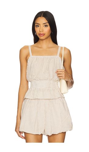 Gingham Top in Beige. - size L (also in M) - BLANKNYC - Modalova