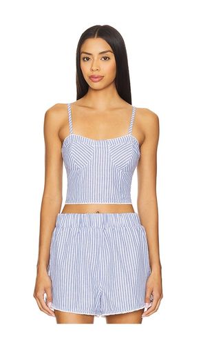 Bustier Crop Top in Blue. - size L (also in M, S, XS) - BLANKNYC - Modalova