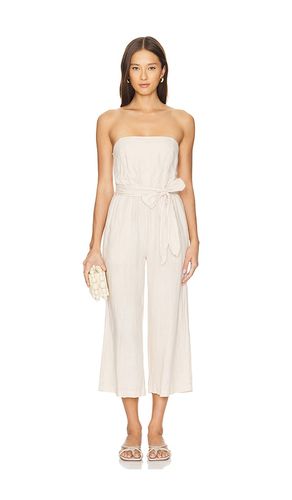 Strapless Smocked Back Jumpsuit in Beige. - size L (also in M) - Bella Dahl - Modalova