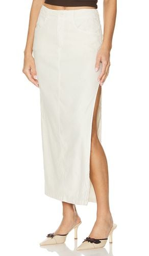 Indigo Side Slit Skirt in Cream. - size 25 (also in 26, 27, 28, 29) - Bella Dahl - Modalova