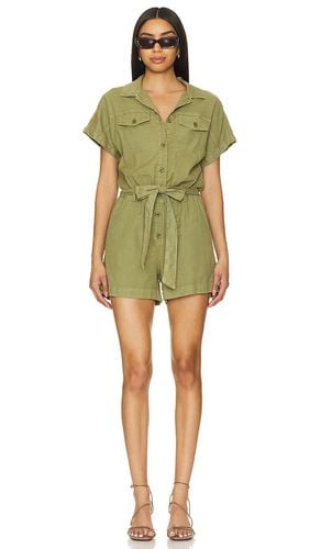 Searose Rolled Sleeve Romper With Belt in Olive. - size L (also in M, S, XS) - Bella Dahl - Modalova