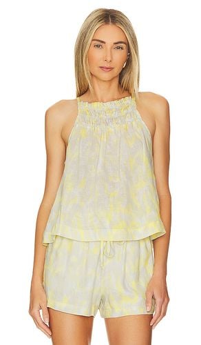 Smocked Neck Halter Top in Yellow. - size L (also in M) - Bella Dahl - Modalova