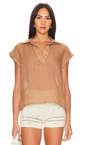 Cap Sleeve Henley in Brown. - size S (also in L, XS) - Bella Dahl - Modalova