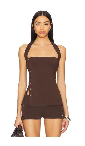 Snap Top in Brown. - size S (also in XL, XS) - BELLE - Modalova