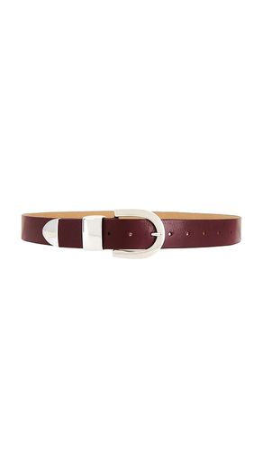 Mena Belt in Burgundy. - size L (also in M, S) - BLACK SUEDE STUDIO - Modalova