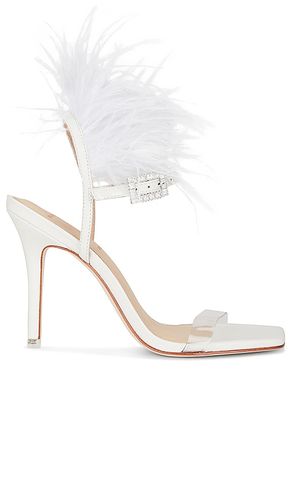 Sandalia con tacón trinity en color blanco talla 7 en - White. Talla 7 (también en 6, 6.5, 7.5, 8 - BLACK SUEDE STUDIO - Modalova