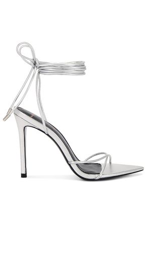 Talia Sandal in Metallic Silver. - size 7.5 (also in 8, 9.5) - BLACK SUEDE STUDIO - Modalova