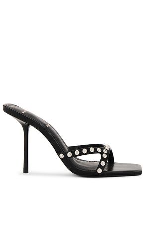 SUEDE STUDIO Leo 95 Square Toe Sandal in . Taglia 7.5, 8 - BLACK SUEDE STUDIO - Modalova