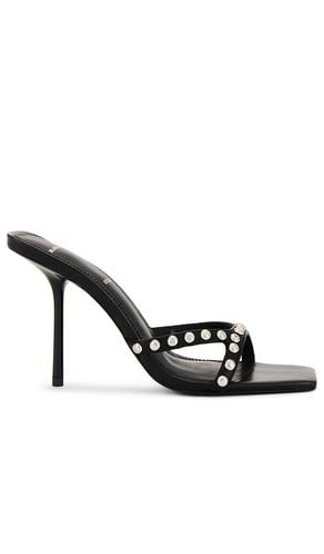 SUEDE STUDIO Leo 95 Square Toe Sandal in . Taglia 7.5, 9 - BLACK SUEDE STUDIO - Modalova